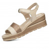 Women sandals 5087 beige combined