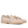 Women loafers, moccasins 6054 pudra pearl