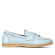 Women loafers, moccasins 6054 bleu