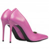 Women stylish, elegant shoes 1289 pink cyclame