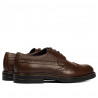 Men stylish, elegant shoes 939m brown
