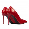 Women stylish, elegant shoes 1289 patent red