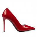Women stylish, elegant shoes 1289 patent red