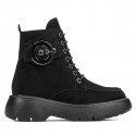 Women boots 3372 black velour