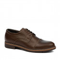 Men stylish, elegant, casual shoes 756-1 a brown 01