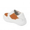Pantofi sport dama 6059 alb+portocaliu