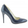 Women stylish, elegant shoes 1230 patent indigo