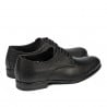 Men stylish, elegant shoes 952 black