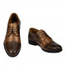 Men stylish, elegant shoes 952 a brown