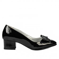 Women stylish, elegant shoes 1270 patent black