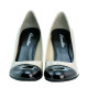 Pantofi eleganti dama 1213 lac bej+negru