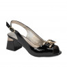 Women sandals 1297 patent black
