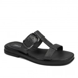 Women sandals 5091 black metalizat