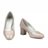 Women stylish, elegant shoes 1268 cappuccino pearl