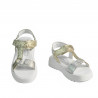 Women sandals 5082 silver+golden