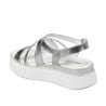 Sandale dama 5100 argintiu combinat