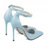 Women stylish, elegant shoes 1296 bleu