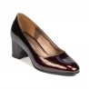 Women stylish, elegant shoes 1268 patent bordo01
