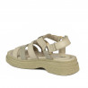 Women sandals 5099 beige combined