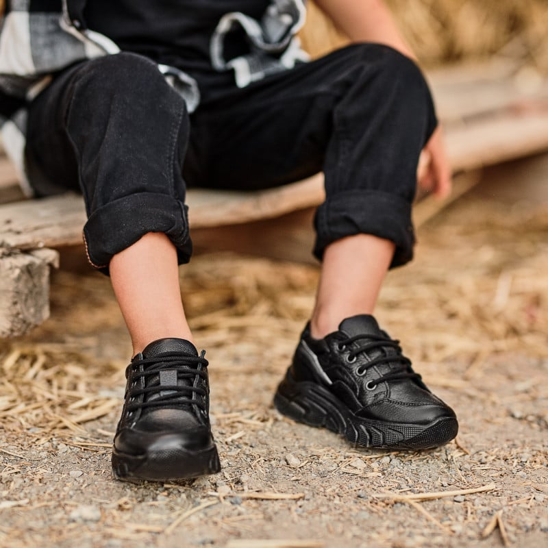 Pantofi copii mici 72c negru lifestyle