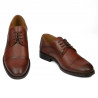 Men stylish, elegant shoes 879 a cognac