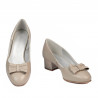 Women stylish, elegant shoes 1270-1 beige