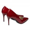 Pantofi eleganti dama 1293 lac rosu sidef