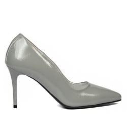 Women stylish, elegant shoes 1293 patent gray