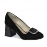 Pantofi eleganti dama 1291 negru antilopa