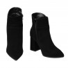 Women boots 1191 black antilopa