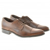 Men stylish, elegant shoes 785 brown
