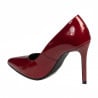 Women stylish, elegant shoes 1299 patent red