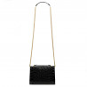 Women shoulder bag 009g croco patent black