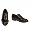 Men stylish, elegant shoes 959 a brown florantic