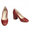 Women stylish, elegant shoes 1305 bordo
