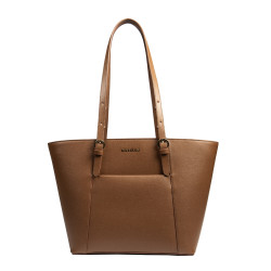Women shoulder bag 021g brown safiano