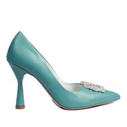 Women stylish, elegant shoes 1312 azuro