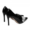 Women stylish, elegant shoes 1300 patent black