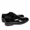 Men stylish, elegant shoes 964 black florantic
