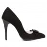Pantofi eleganti dama 1279 negru antilopa