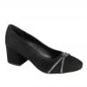 Pantofi eleganti dama 1336 negru antilopa