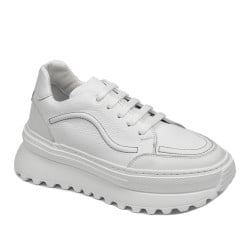 Pantofi sport dama 6074 alb combinat
