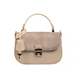 Women hand bag 022g taupe combined