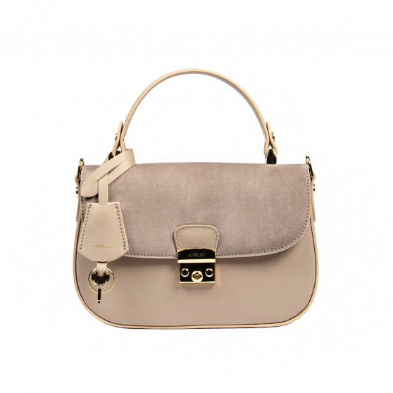 Women hand bag 022g taupe combined