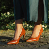 Women stylish, elegant shoes 1320 brown