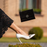 Women stylish, elegant shoes 1300 white