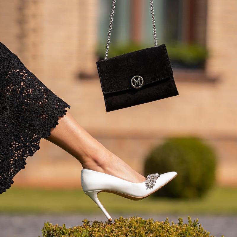 Pantofi eleganti dama 1300 alb lifestyle