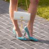 Women stylish, elegant shoes 1312 azuro