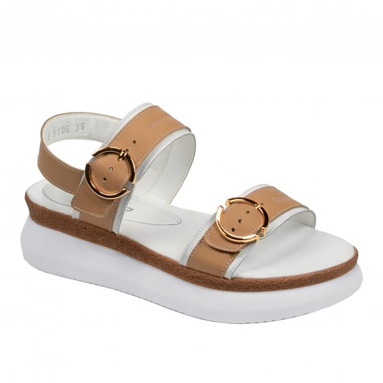 Sandale dama 5106 alb+maro