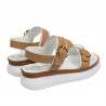 Women sandals 5106 white+brown